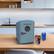 Angle. Frigidaire - Frigidaire Retro Mini Personal Fridge Cooler, Holds 9 Cans, Portable- Car, Office, Bedroom, Dorm, Cabin, Light Denim - Custom.