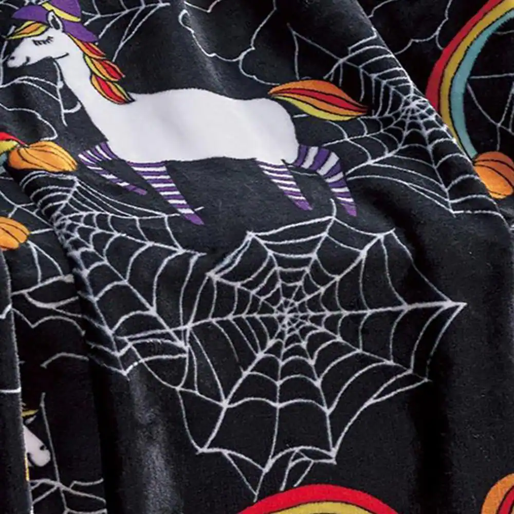 Alt View 2. Noble House - Plazatex Black Holyday Micro plush Decorative All Season Black Color 50" X 60" Throw Blanket - Black.