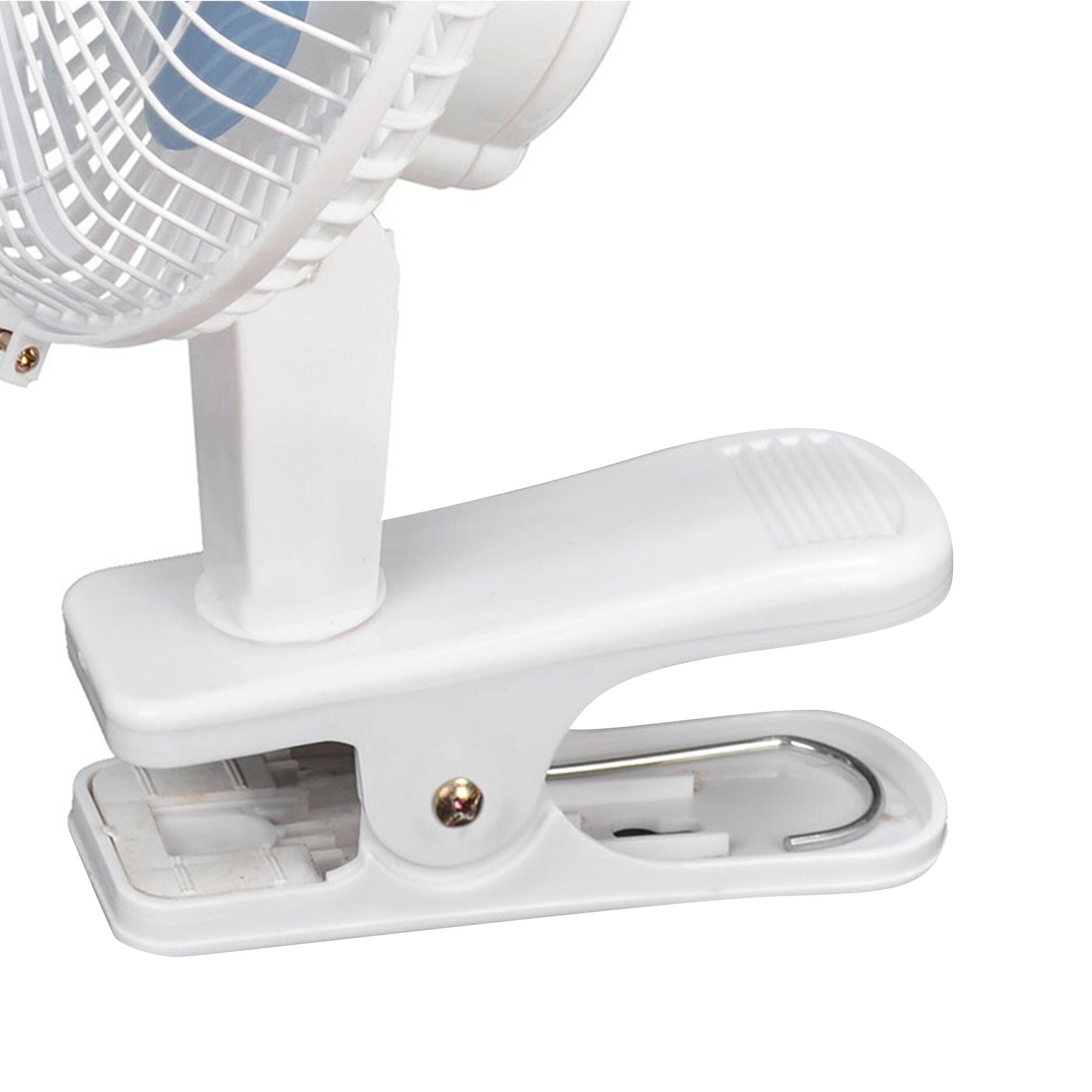 Alt View 1. Kool Zone - Brentwood Kool Zone 6 Inch Mini Clip On Table Fan.
