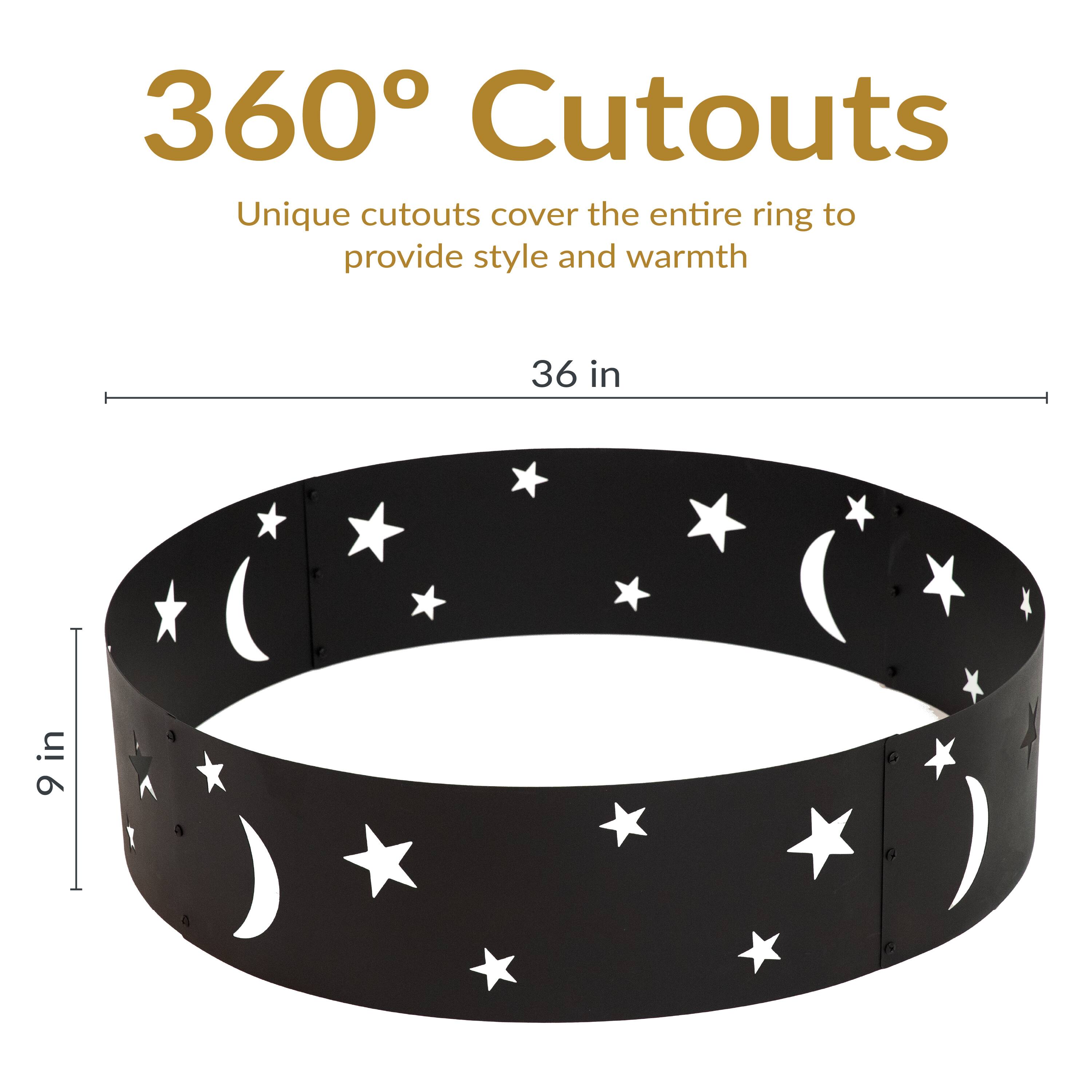 360° Cutouts

Unique cutouts cover the entire ring to provide style and warmth

36 in

9 in