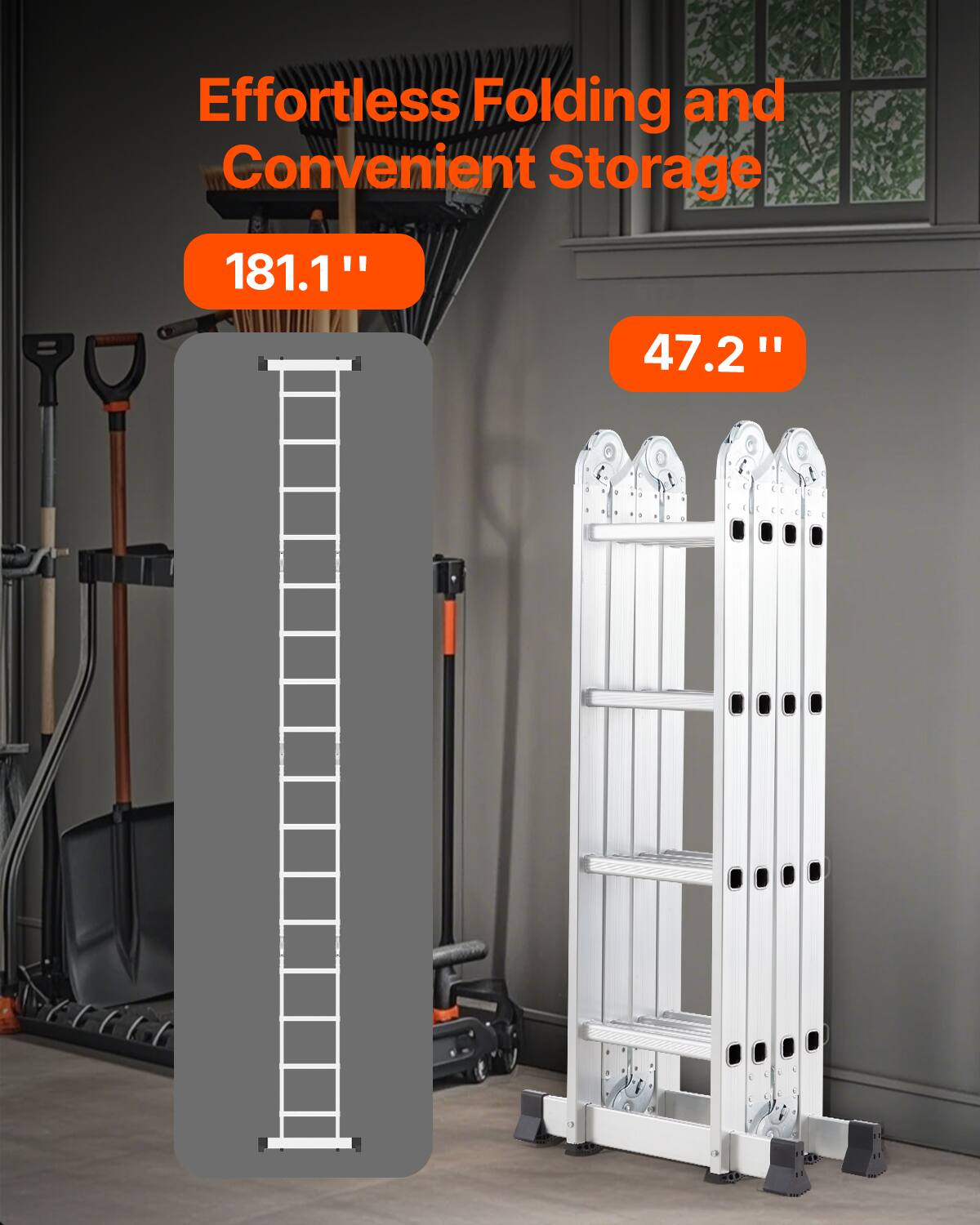Effortless Folding and Convenient Storage

181.1" x 47.2"