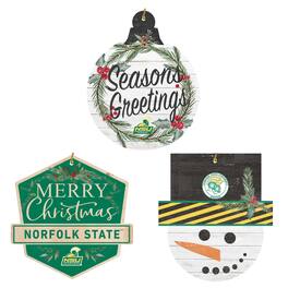 Jardine - Norfolk State Spartans Ornament Bundle - White