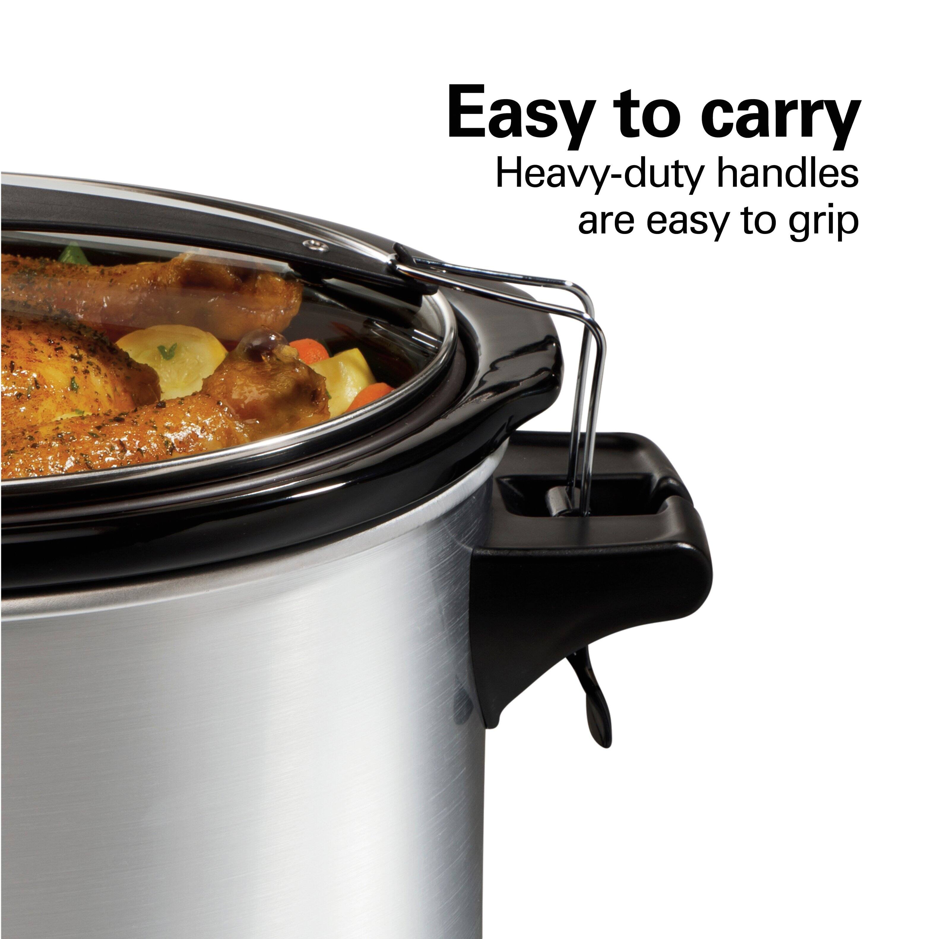 Easy to carry  
Heavy-duty handles are easy to grip