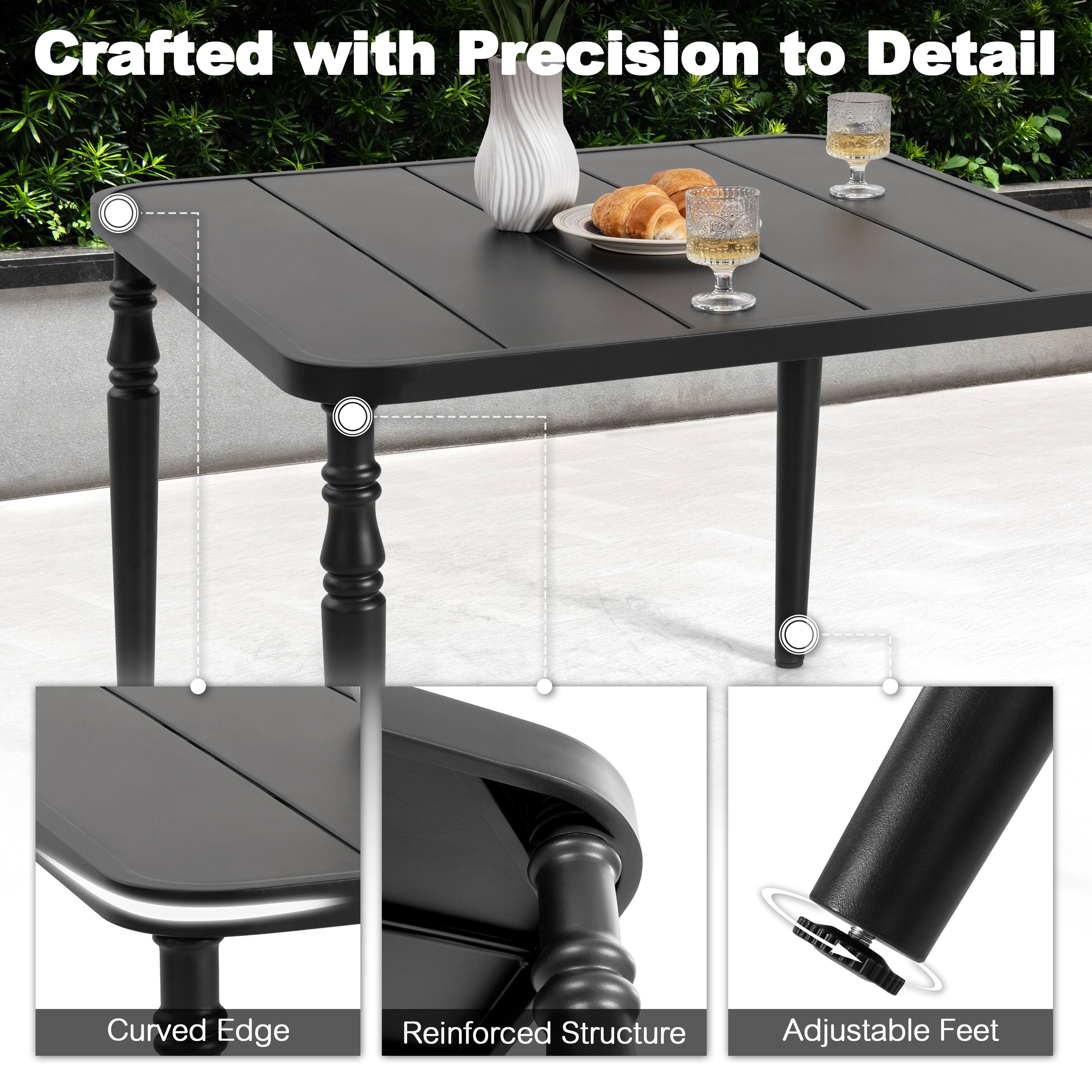 Crafted with Precision to Detail

- Curved Edge
- Reinforced Structure
- Adjustable Feet