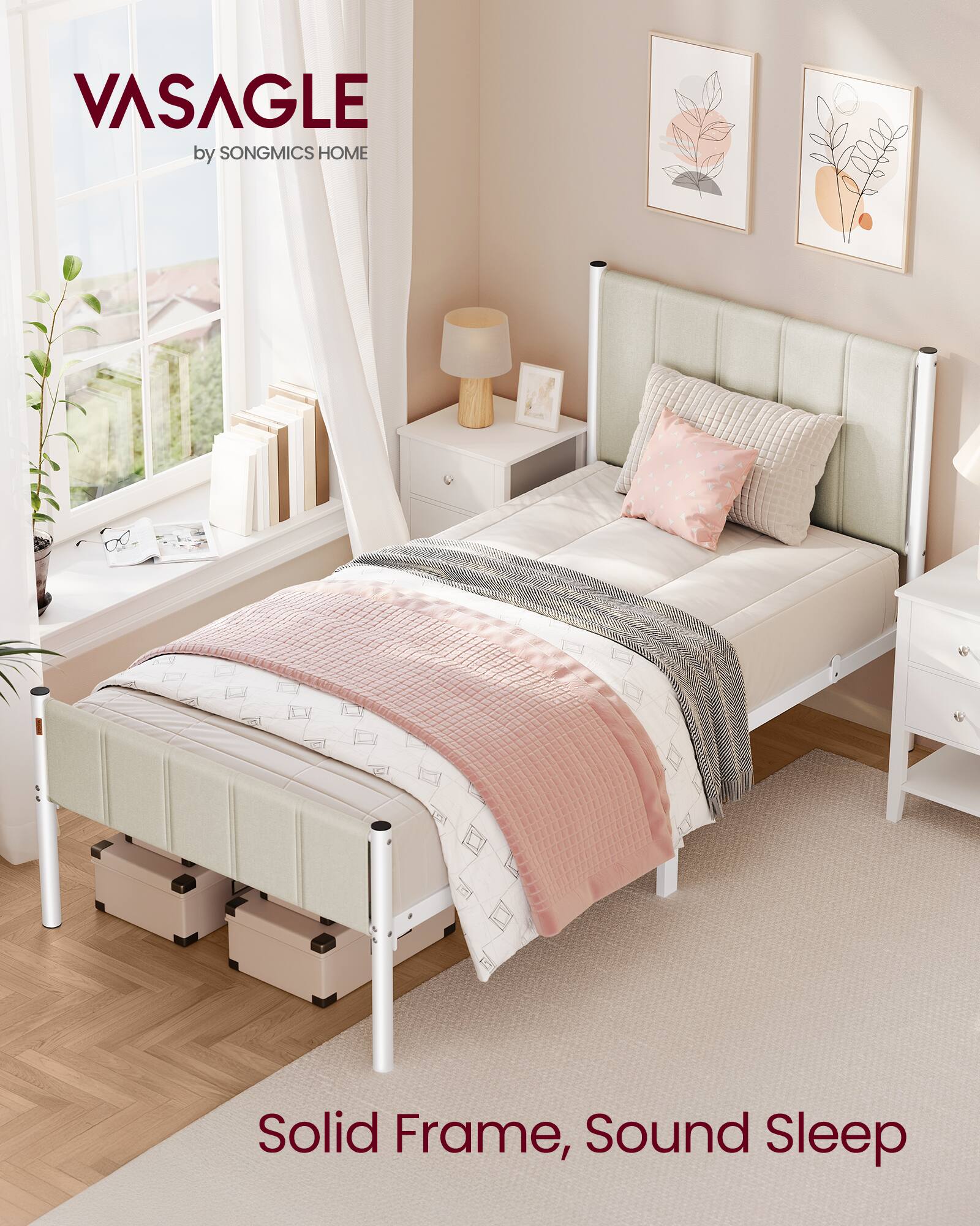 VASAGLE by SONGMICS HOME  
Solid Frame, Sound Sleep