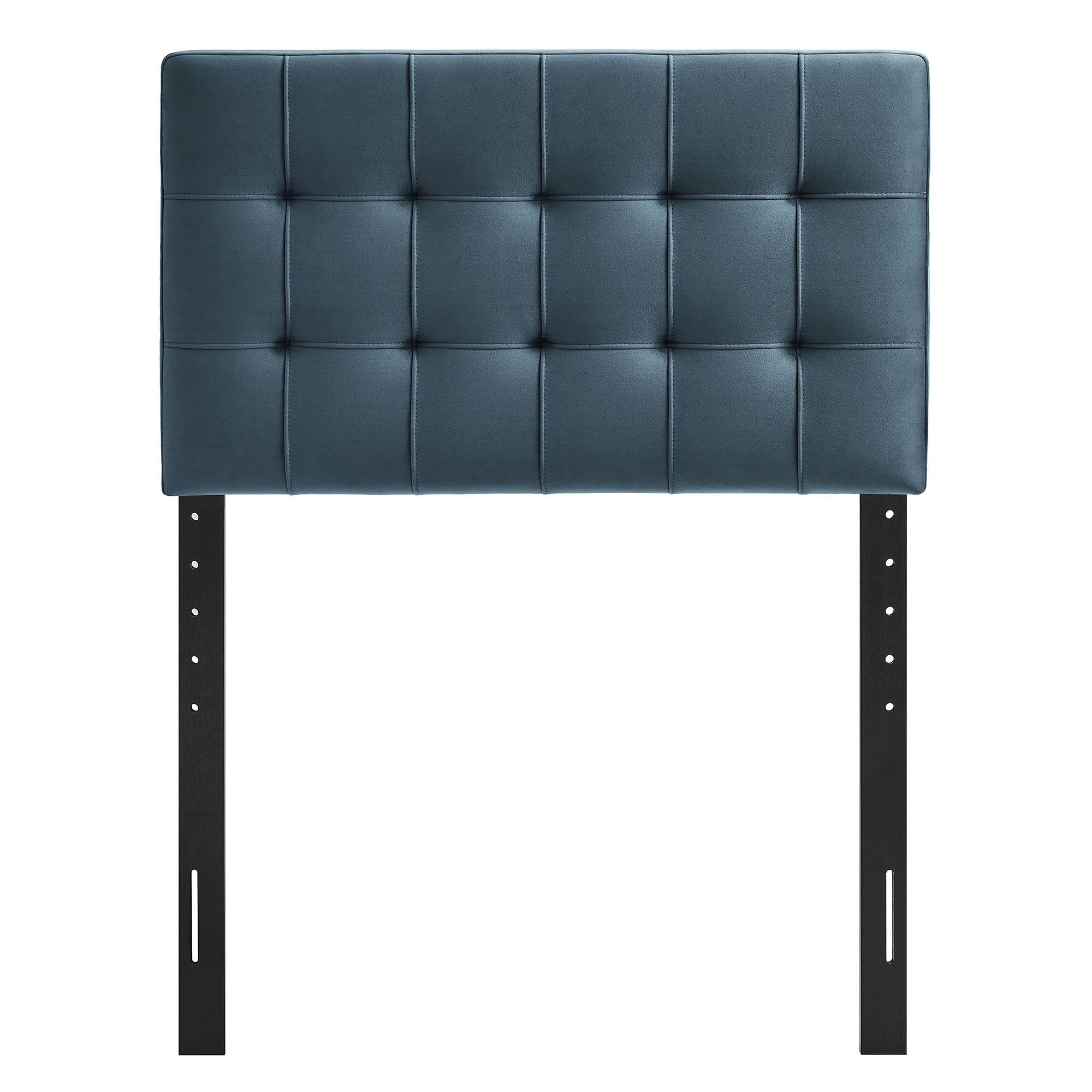 Alt View 2. Modway - Lily Biscuit Tufted Performance Velvet Headboard by Modway - Cadet Blue.