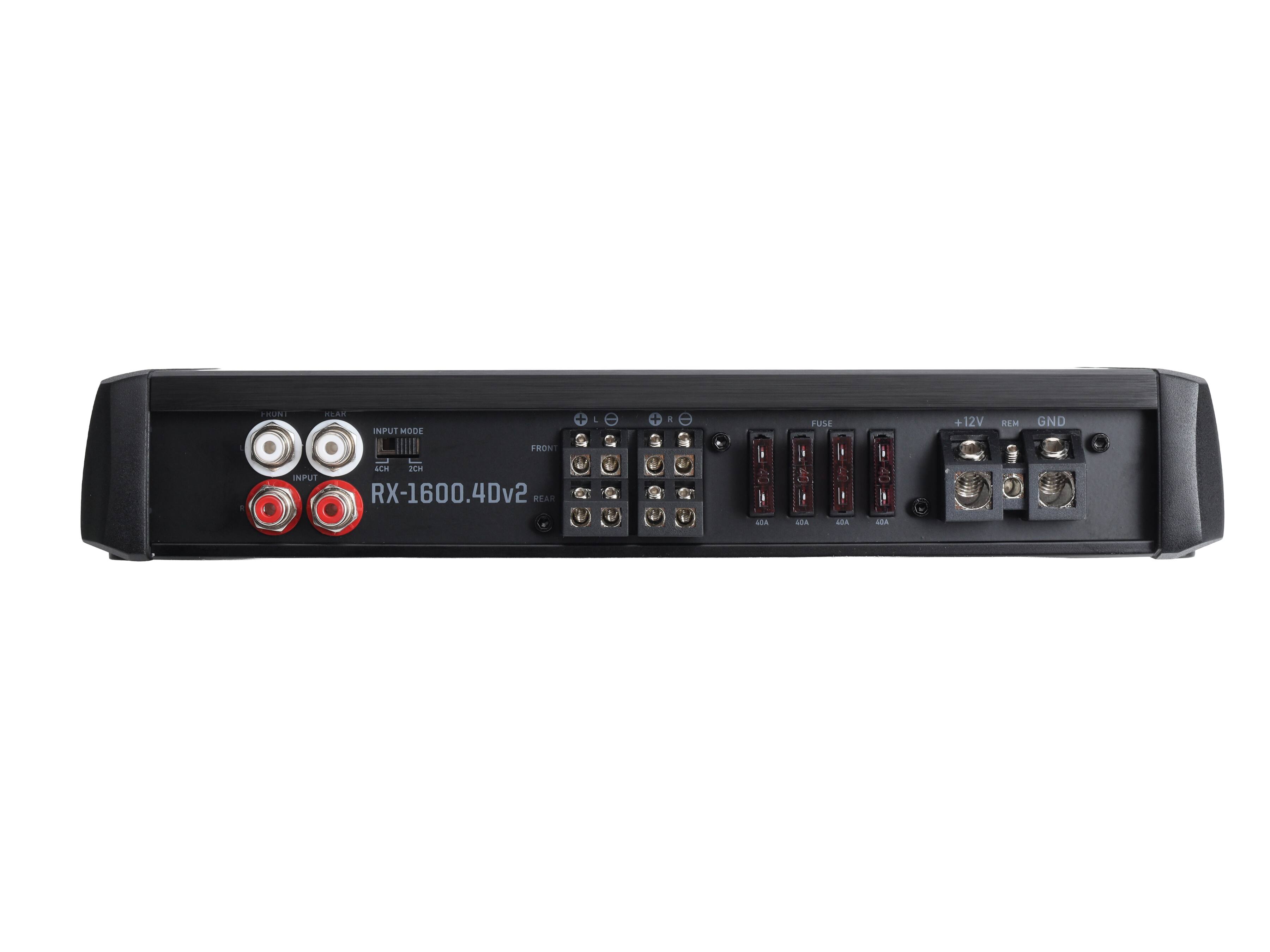 RUN PAAA INPUT MODE 6 A FUSI . 12V BEM GND FRONT + INPUT SEH 20M RX-1600.4Dv2 REAR 2 4DA LOA LOA AA