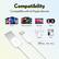 Compatibility
Compatible with all Apple devices
- iPhone
- iPads (except Pro)
- Macbook
- iWatch
- Airpods
- iPod
Made for iPhone | iPad | iPod
