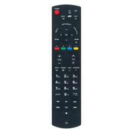 ZdalaMit - Replacement Remote N2QAYB000704 - fit for Panasonic TC-P50XT50 TC-P60UT50 TC-P55UT50 TC-P42XT50 TCP50UT50 TCP42UT50 TVs - Black