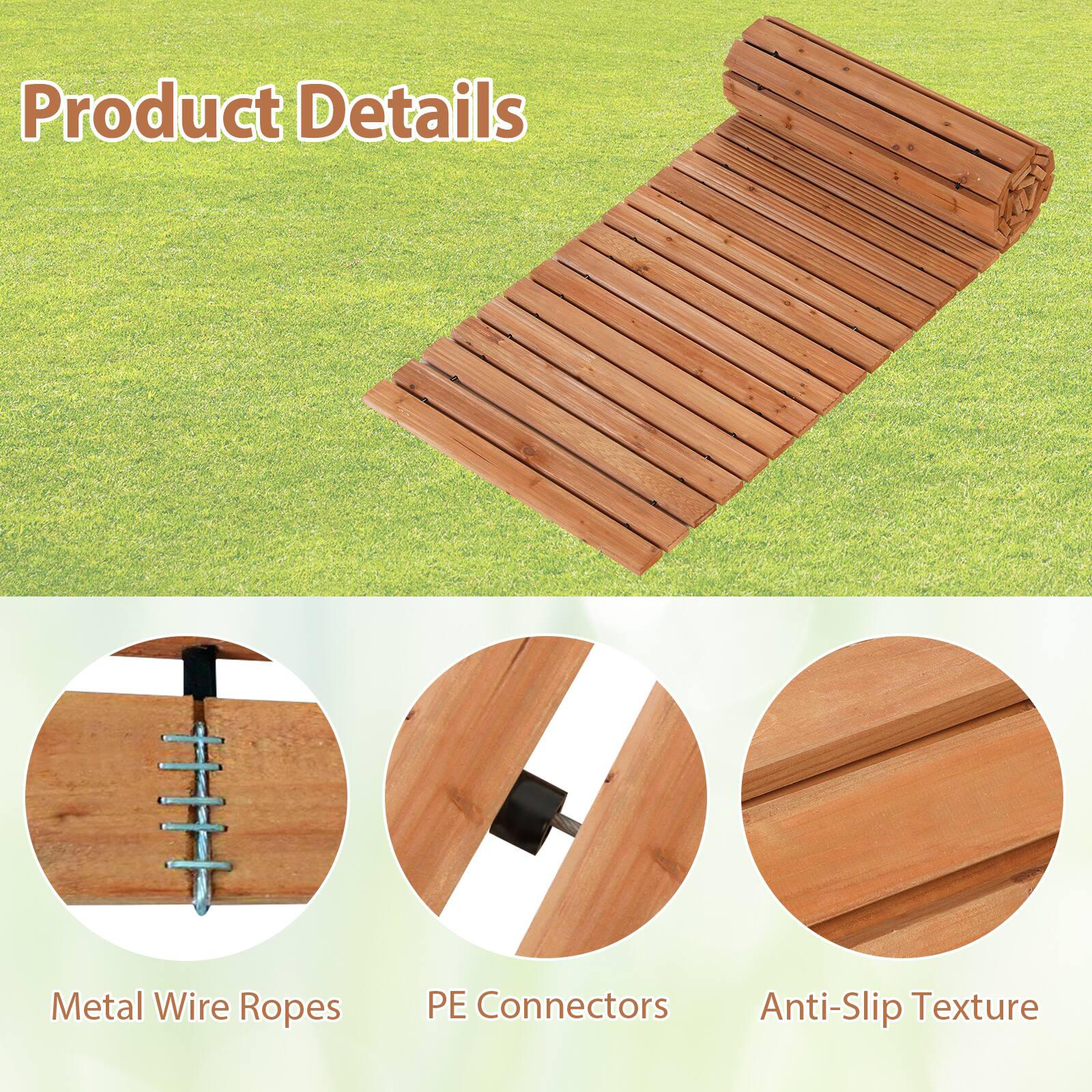 Product Details

- Metal Wire Ropes
- PE Connectors
- Anti-Slip Texture