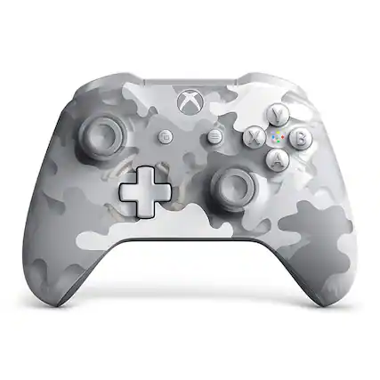 Front. Microsoft - Microsoft Xbox One Wireless Gaming Controller Arctic Camo Special - Arctic Camo.