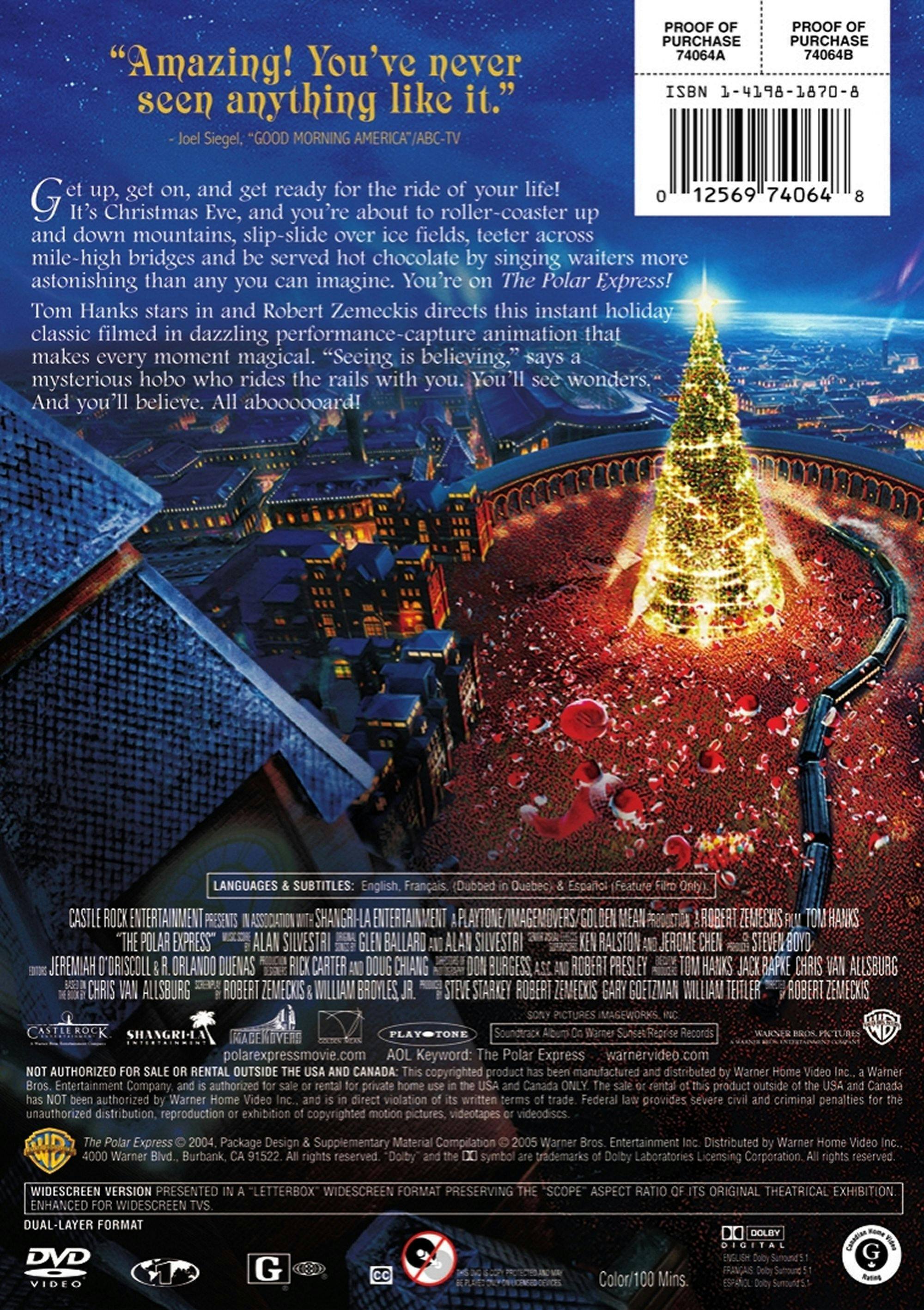 Angle. The Polar Express (DVD Widescreen) [DVD].