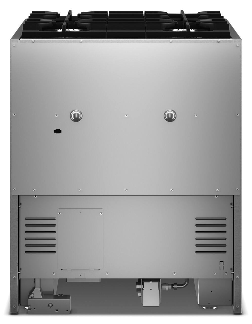 Back. KitchenAid - 4.1 Cu. Ft. Slide-In Gas True Convection Range with 4 Burners, Dual Fuel Range, and No Preheat Air Fry Mode - Stainless Steel.