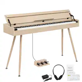 Winado - 88-Key Digital Electric Piano with MIDI,600 Rhythm,800 Timbre 3 Pedals