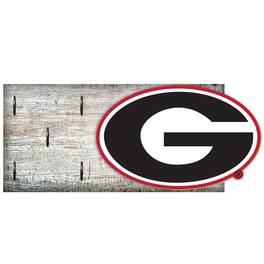 Fan Creations - Georgia Bulldogs 6" x 12" Mounted Key Holder - Multicolor