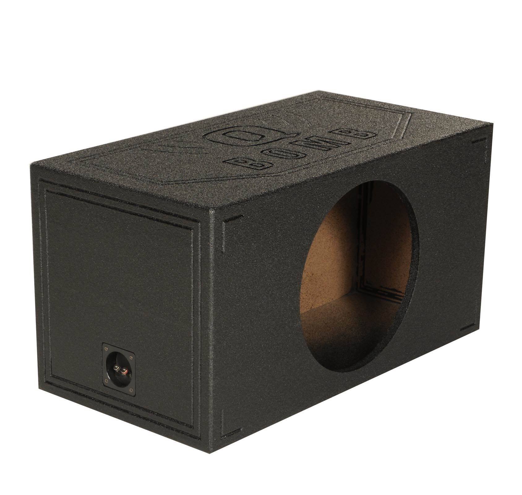 Alt View 1. QPower - QPower QBOMB15VL Single 15" Vented Ported Car Subwoofer Sub Box Enclosure QBOMB - Black.