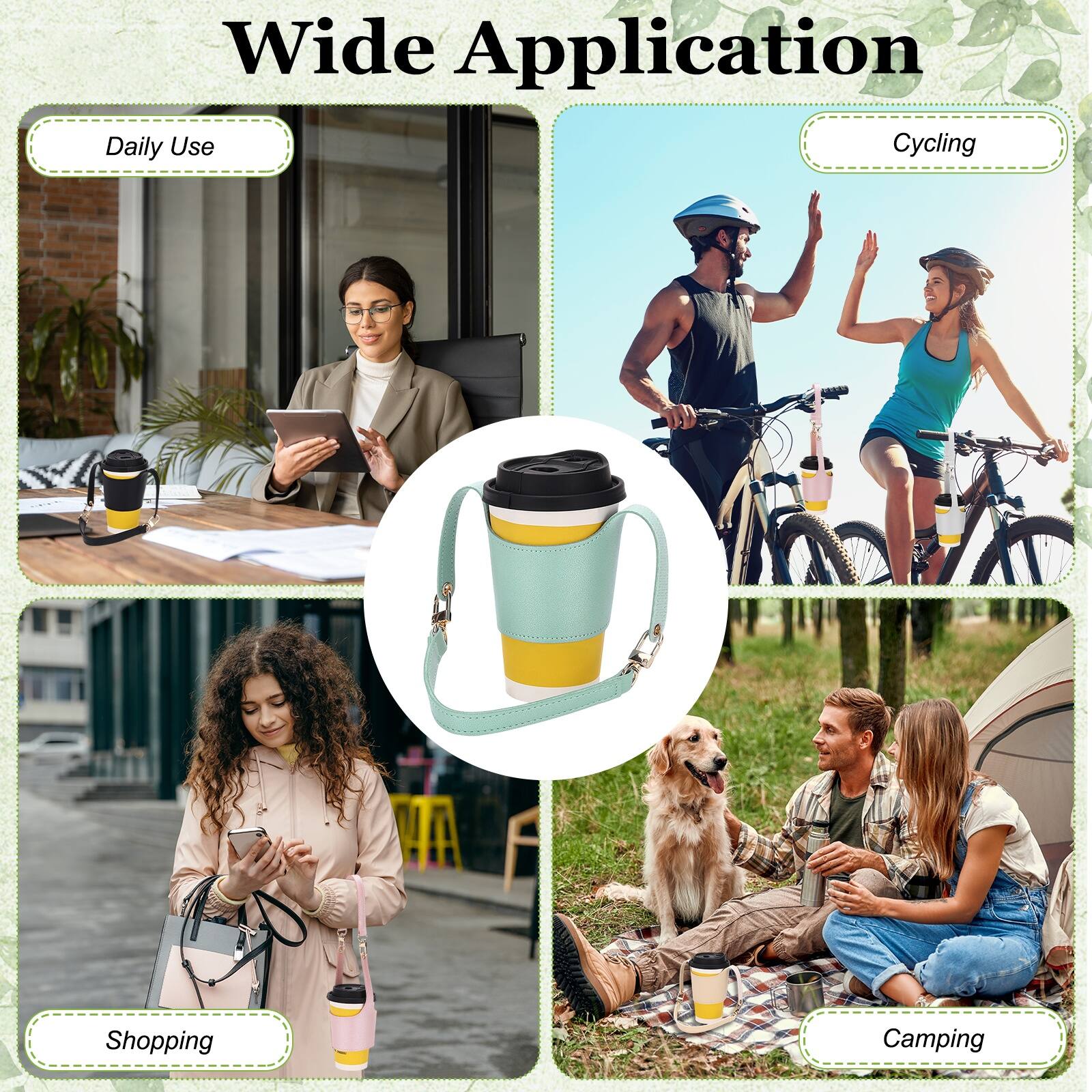 Wide Application  
Daily Use  
Cycling  
Shopping  
Camping