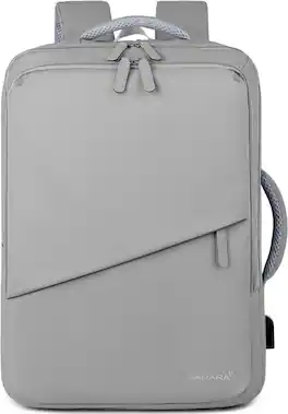 SaharaCase - Water Resistant Backpack with USB Charging port and fits up to 17.3" laptop - Storm Gray
