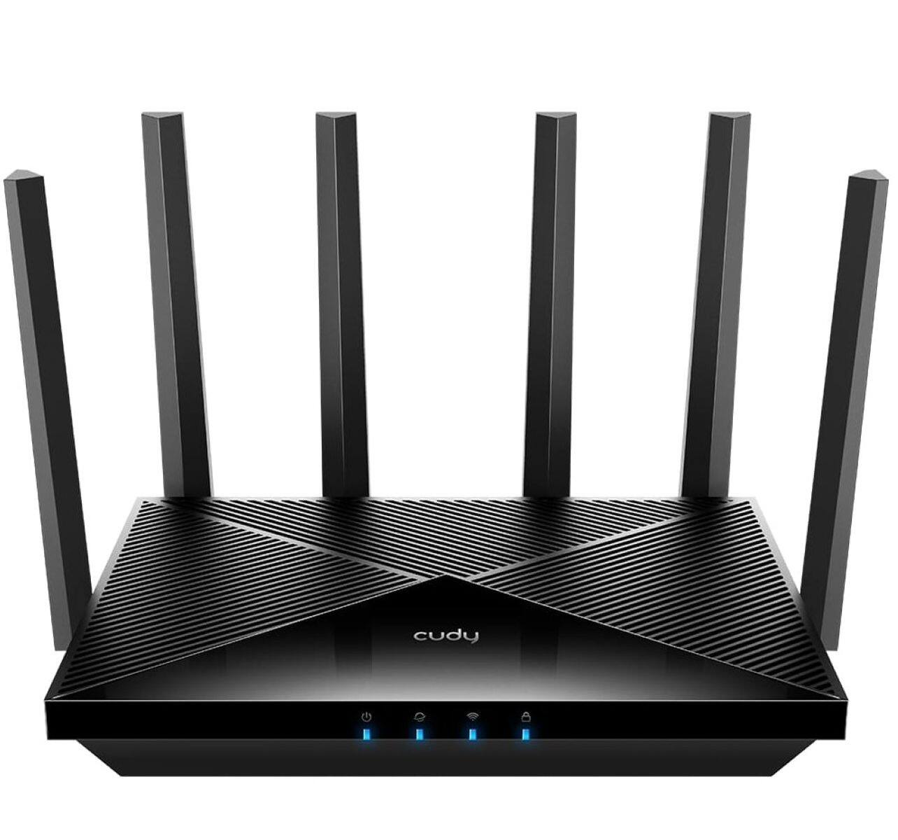 Cudy - BE6500 WiFi 7 Router Dual Band Gaming Router, 2.5G WAN Port, 6500Mbps, VPN, APP Supported - Black