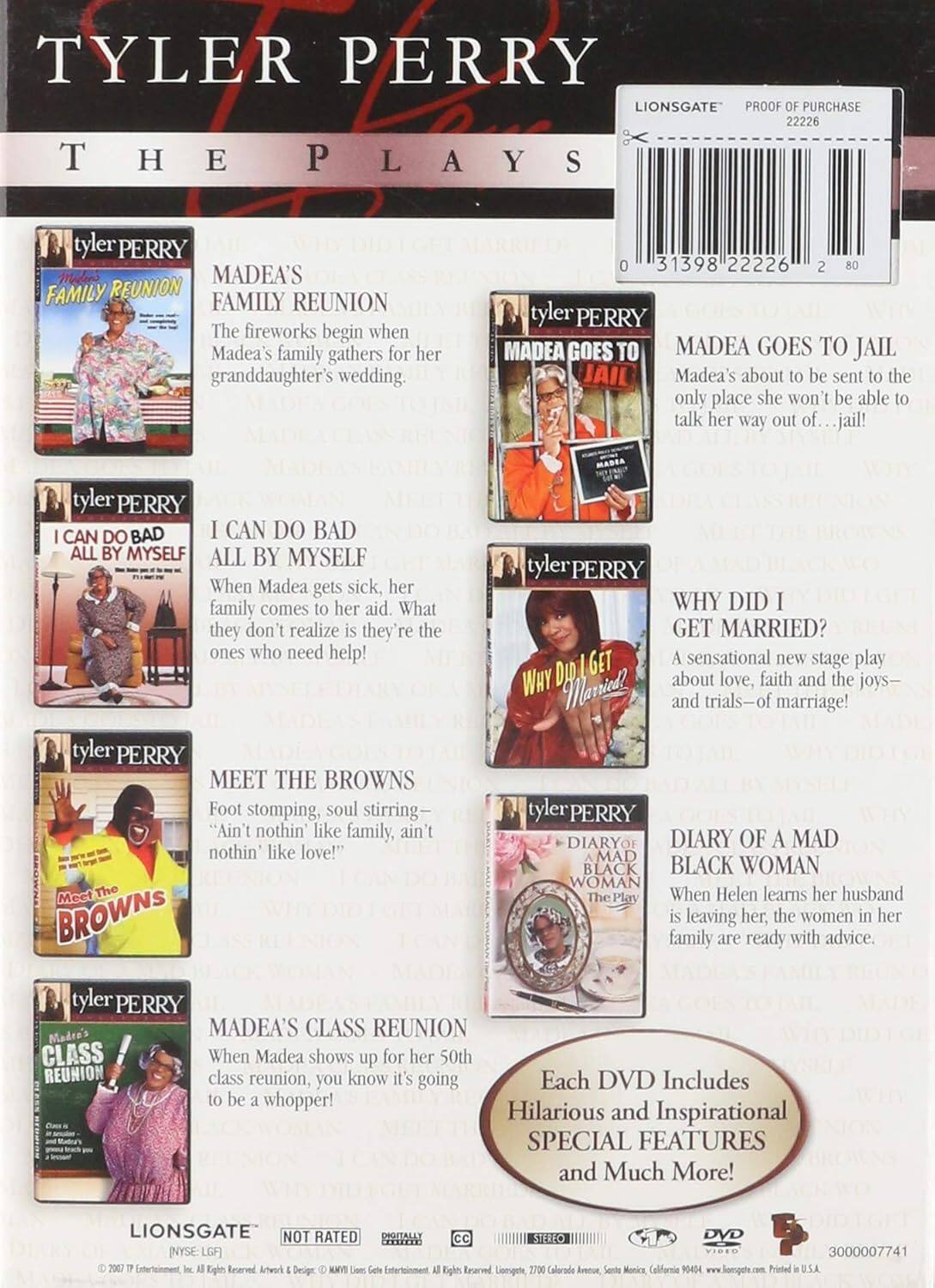 Alt View 1. Tyler Perry: The Plays   - DVD.