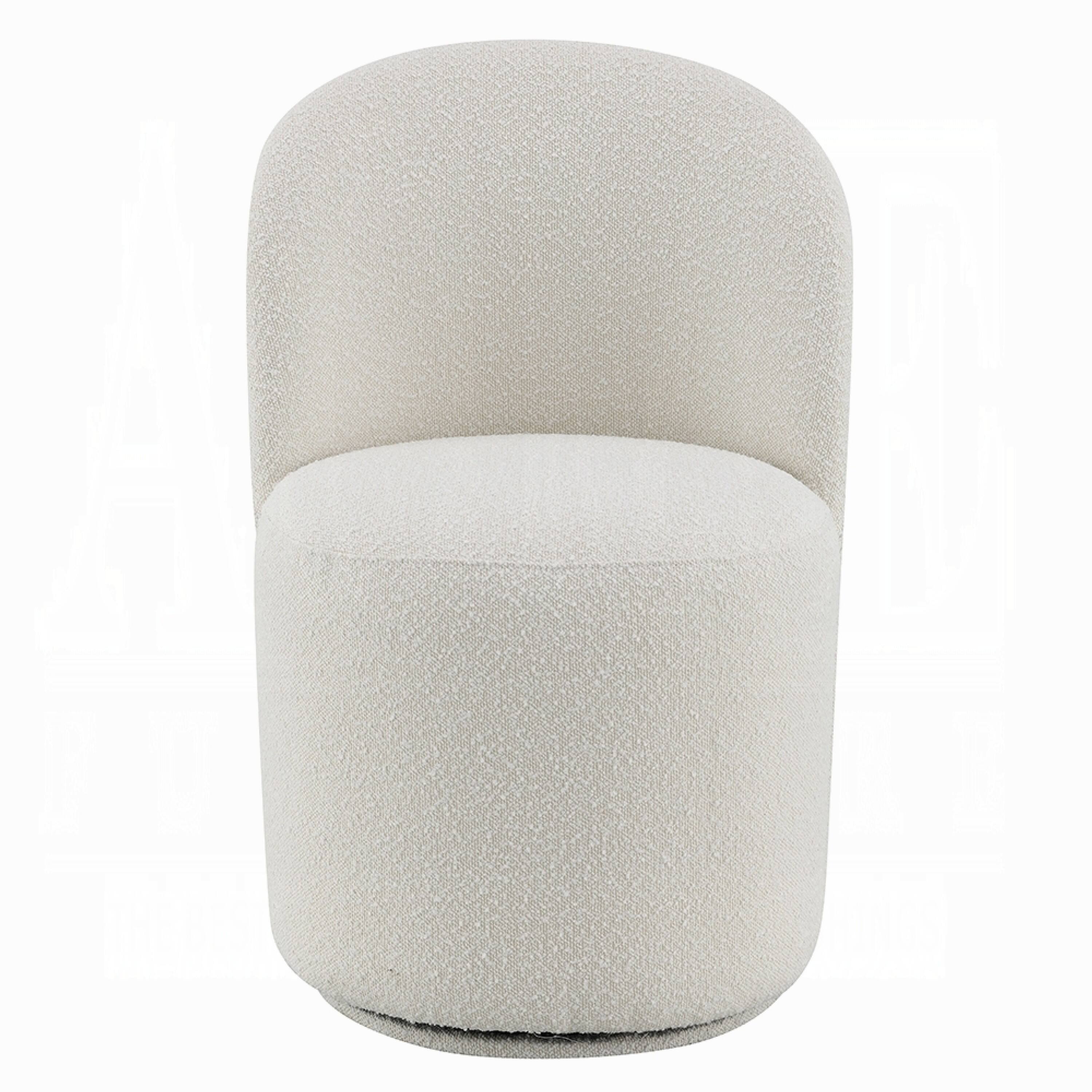 Alt View 1. Manhattan Lane - Accent Chair Set of 2, 360 Degree Swivel Rotation - White.