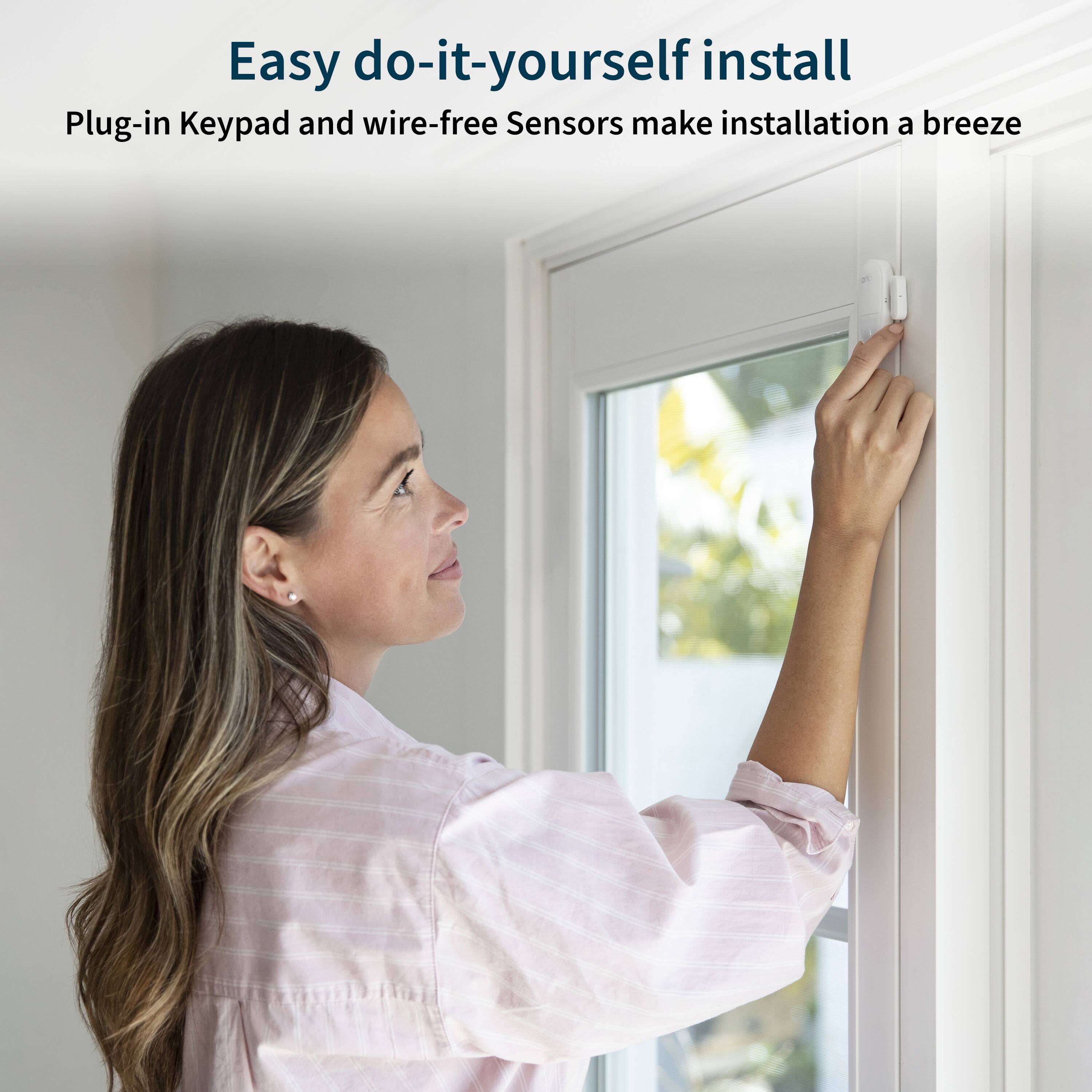 Easy do-it-yourself install: Plug-in Keypad and wire-free Sensors make installation a breeze.