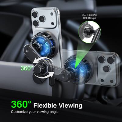 Esoulk Qi2 Magnetic Wireless Car Charger for Tesla 25w, Fast Charging Phone Mount with Cooling Fan for All Tesla Models Esoulk Qi2 Magnetic Wireless Car Charger for Tesla 25w, Fast Charging Phone Mount with Cooling Fan for All Tesla Models