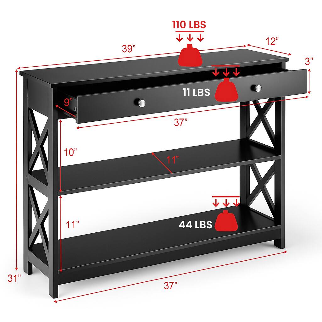 110 LBS  
39" x 12" x 3"  

11 LBS  
37" x 10" x 11"  

44 LBS  
31" x 37" x 11"