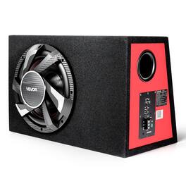 VEVOR - Subwoofer Bass Package, 12 in, 245W RMS, Complete Car Audio Subwoofer and Amp Package, with Loaded Enclosure - Black