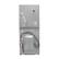 Alt View 6. Equator - Equator PREMIUM PET EW 826 1.6 cu ft. Compact Stackable Washer + ED 852 3.5 cu ft. Electric Dryer Vented w/Sensor 110 V - Silver.