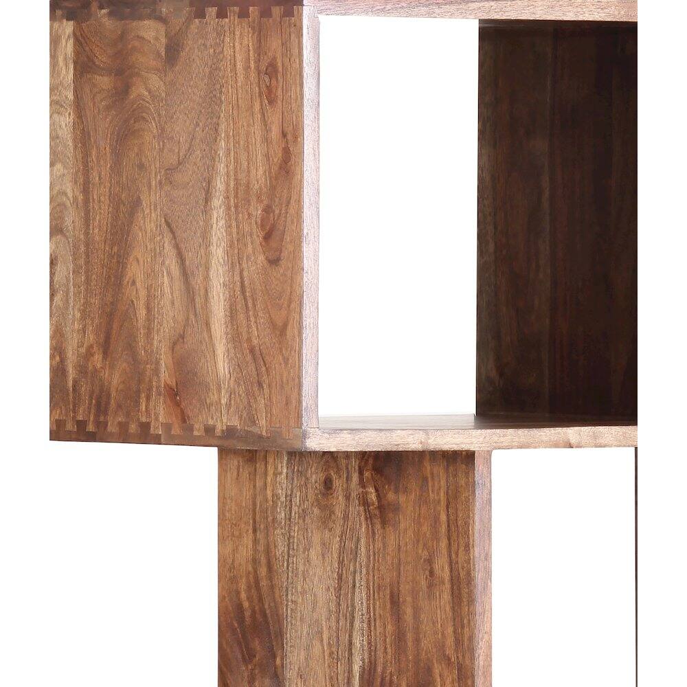 Alt View 3. Porter Designs - Portola Solid Acacia Wood Bookcase - Brown.