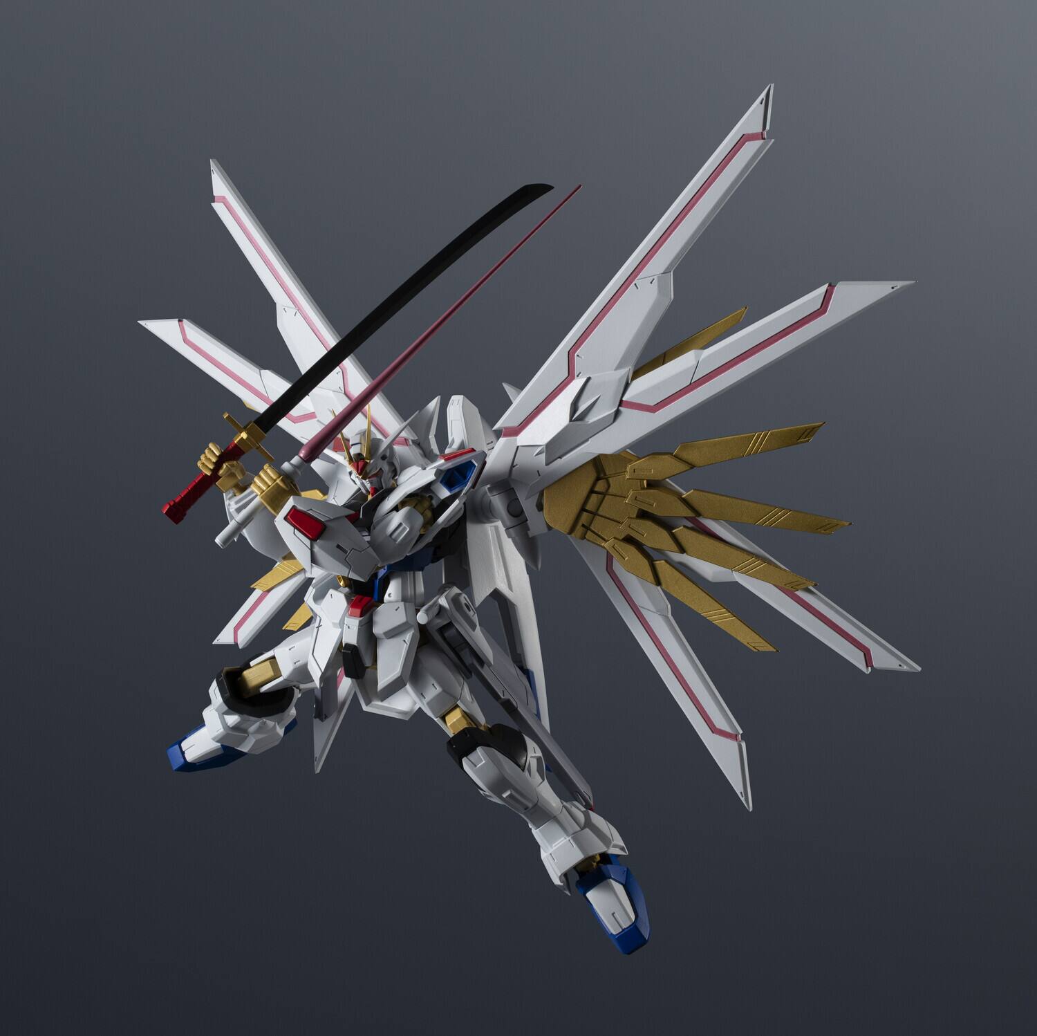 Alt View 3. PopMarket - Tamashii Nations - Mobile Suit Gundam SEED Fredom -  Gundam Universe - GMF/A-262PD-P Mighty Strike - COLLECTIBLES - Multicolor.