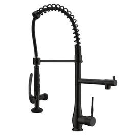 Single Handle No Sensor Gooseneck Pull Down Sprayer Kitchen Faucet with Dual Function