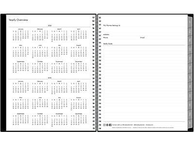 Yearly Overview

[Left Page]

- January
- February
- March
- April
- May
- June
- July
- August
- September
- October
- November
- December

[Right Page]

- Your Revenue Budget for
  - Address
  - Phone
  - Email

- Work Goals

- January
- February
- March
- April
- May
- June
- July
- August
- September
- October
- November
- December

[Bottom of Right Page]

- [Icons for social media or website]
- [Website URL]