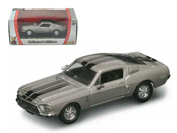 The text on the image should be grouped and corrected as follows:
- **Ages 8+**
- **Shelby GT500 KR**
- **Collector's Edition**
- **1:63**