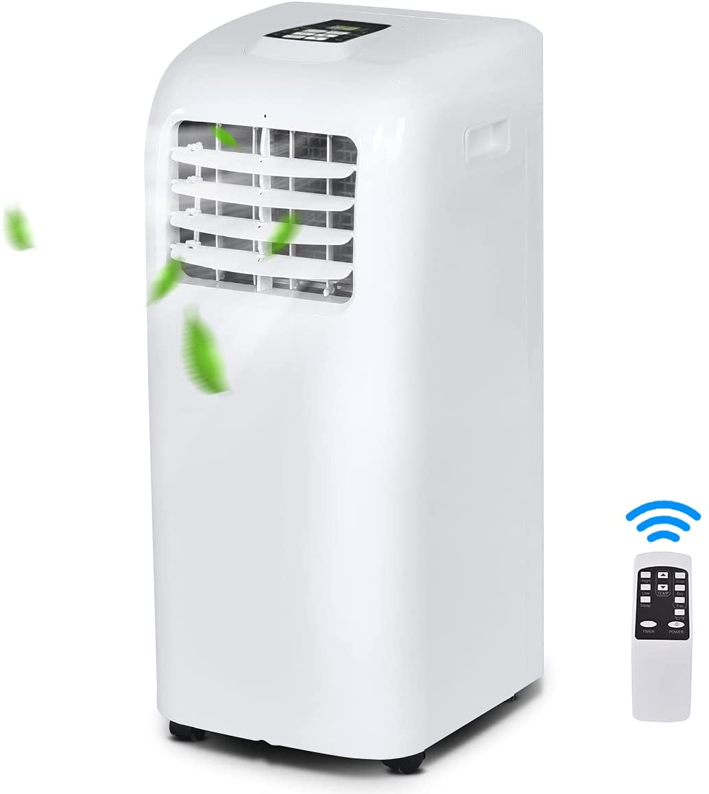 Alt View 1. Gymax - Gymax 8000BTU Portable Air Conditioner Cooling Fan Dehumidifier ASHRAE w/ Remote Control - White.