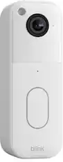 Front. Blink - Blink Video Doorbell - Head-to-toe HD view, two-year battery, simple setup, Required Sync Module Not included - White.