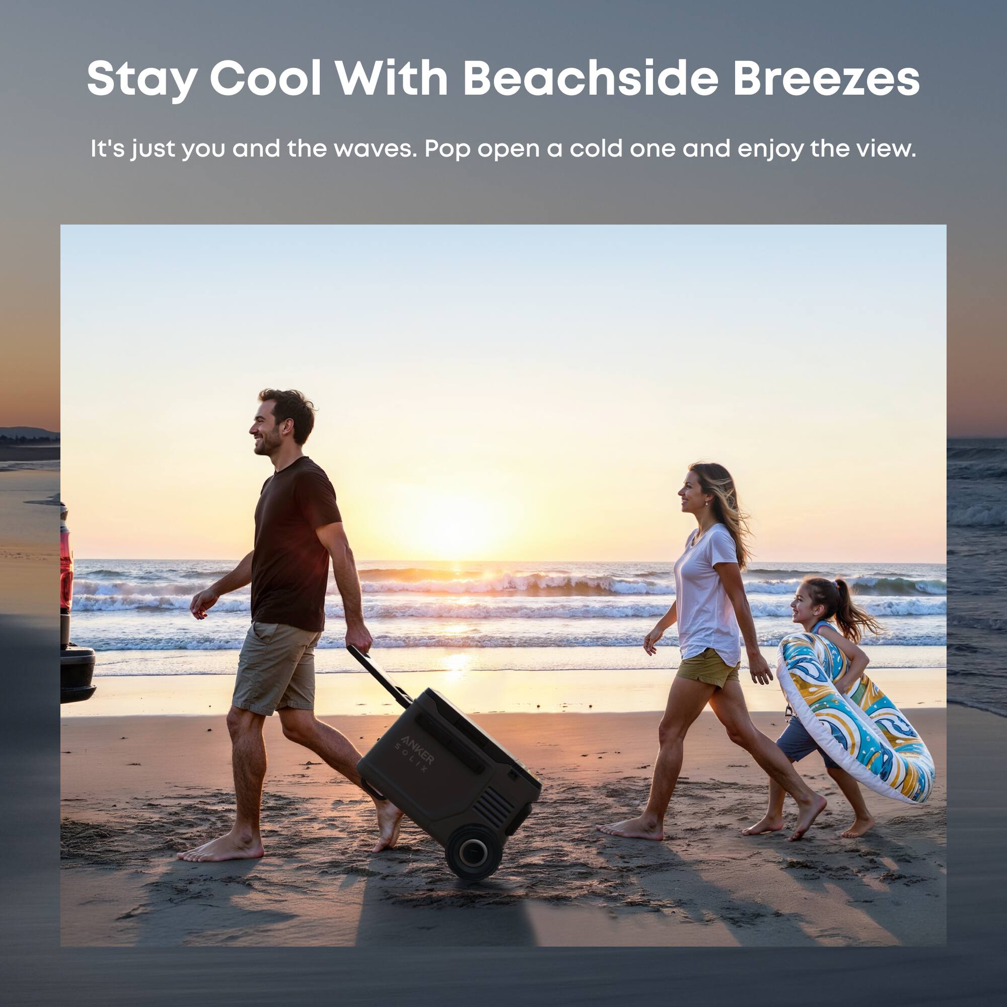 Stay Cool With Beachside Breezes  
It's just you and the waves. Pop open a cold one and enjoy the view.