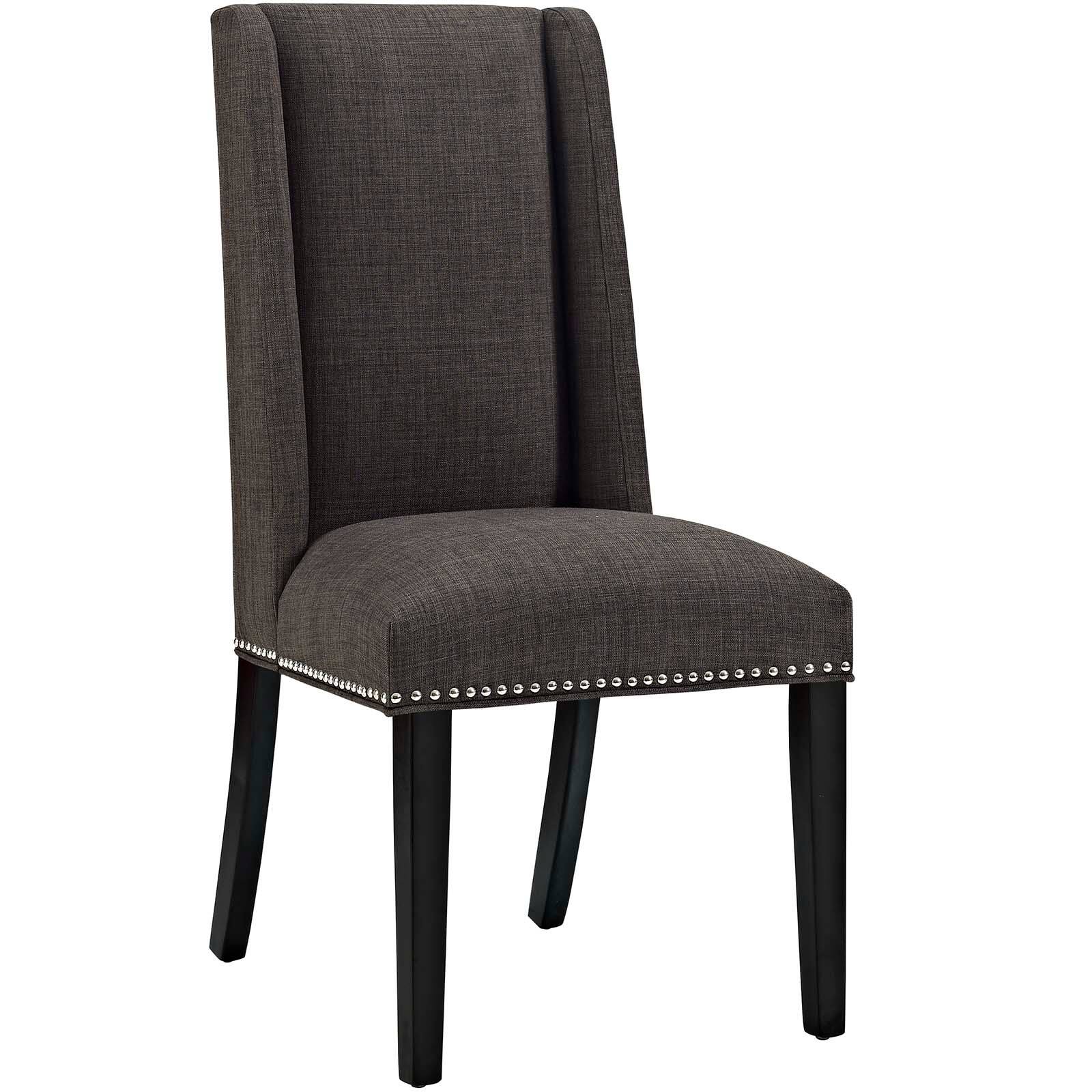 Angle. Modway - Baron Fabric Dining Chair Set of 4 by Modway - Brown.