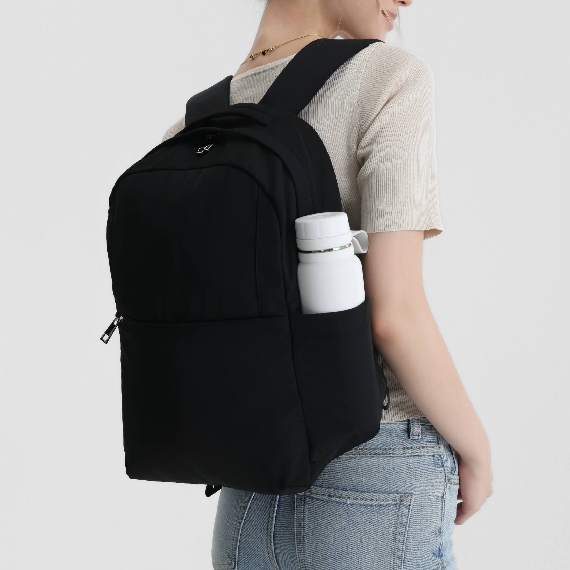 Alt View 2. Hynes Eagle - Motion Laptop Backpack - Jet Black.