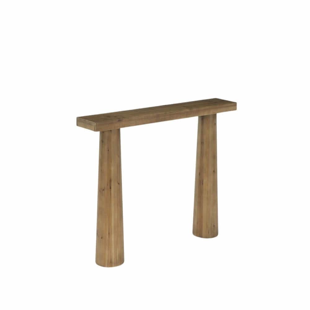 Kadyn - 63-Inch Solid Wood Farmhouse Console Table, Rectangular Sofa Table Behind Couch - Brown