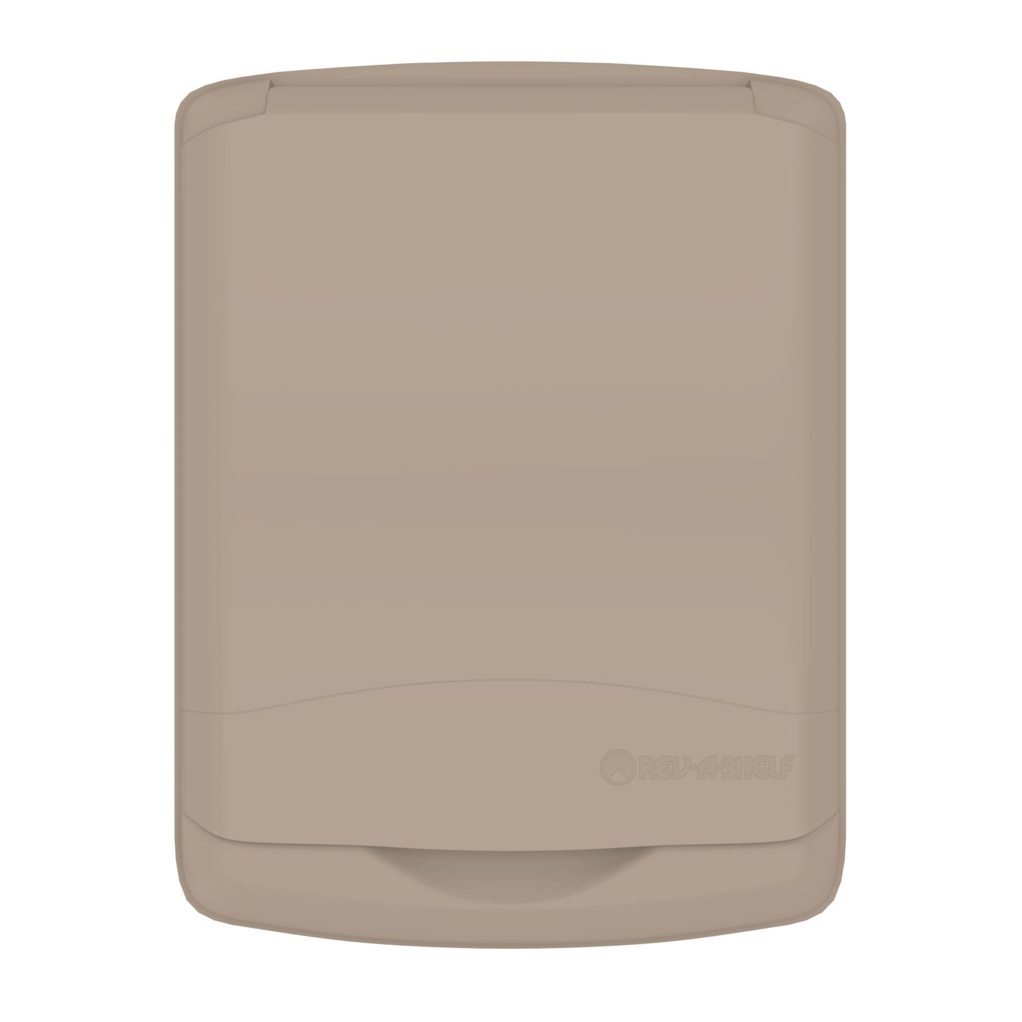 Alt View 7. Rev-A-Shelf - Rev-A-Shelf 35 Qt Trash Can Replacement Lid, Champagne (Lid Only) RV-35-LID-12-1 - Champagne.