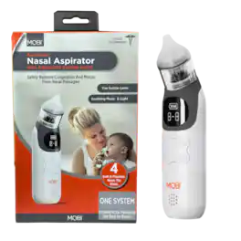 MOBI - Automatic Nasal Aspirator With Adjustable Suction Level - White