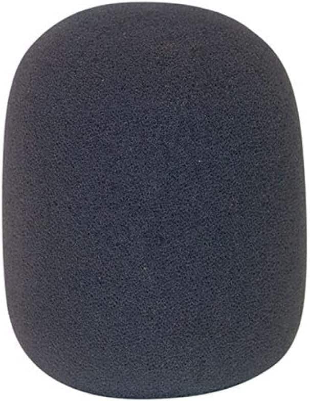 Front. On Stage Stands - On-Stage Foam Windscreen (Gray) (ASWS58-GRY) - Gray.