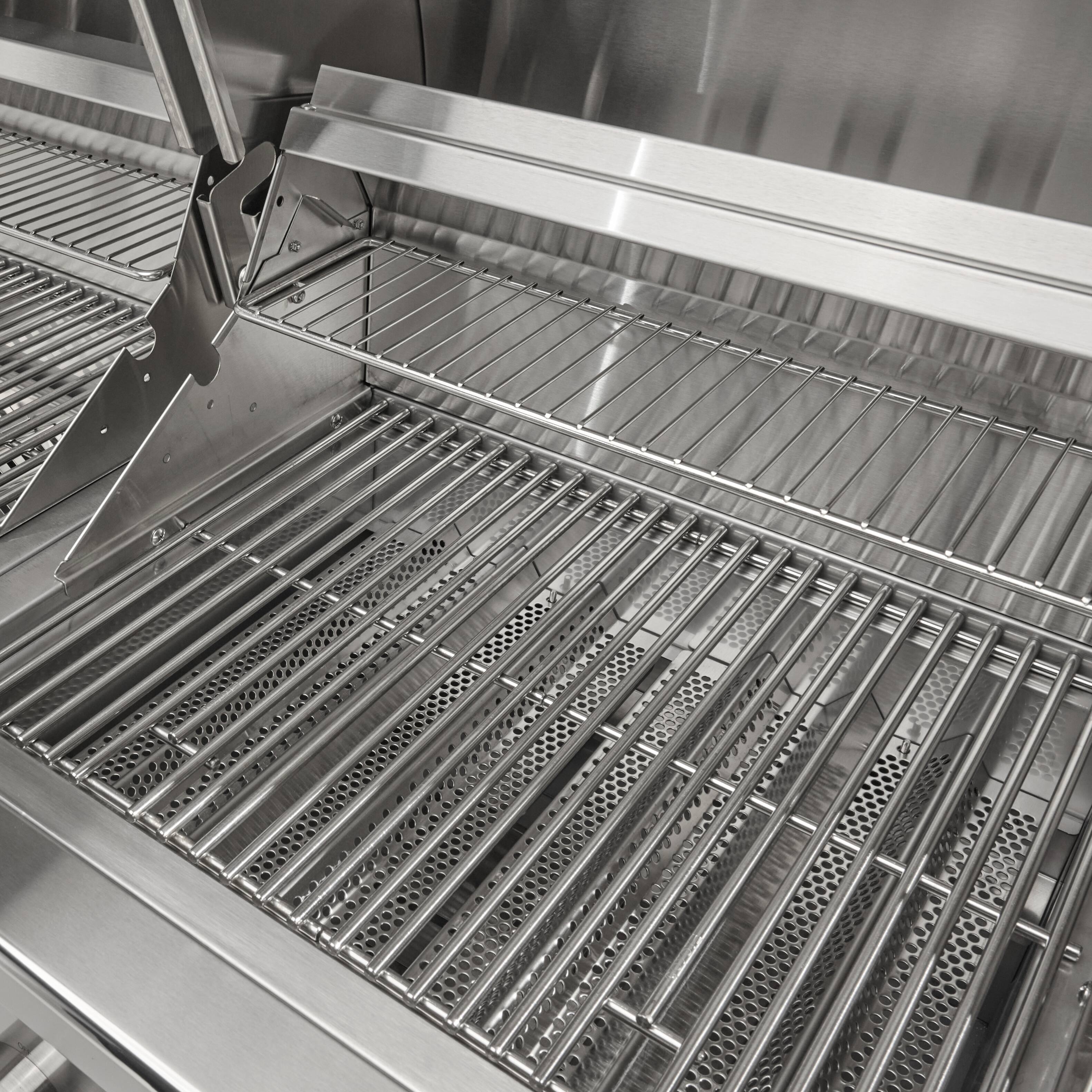 Back. Coyote Outdoor Living - 50" Coyote Outdoor Living Combination Liquid Propane Gas (LP) and Charcoal Grill - Stainless Steel.