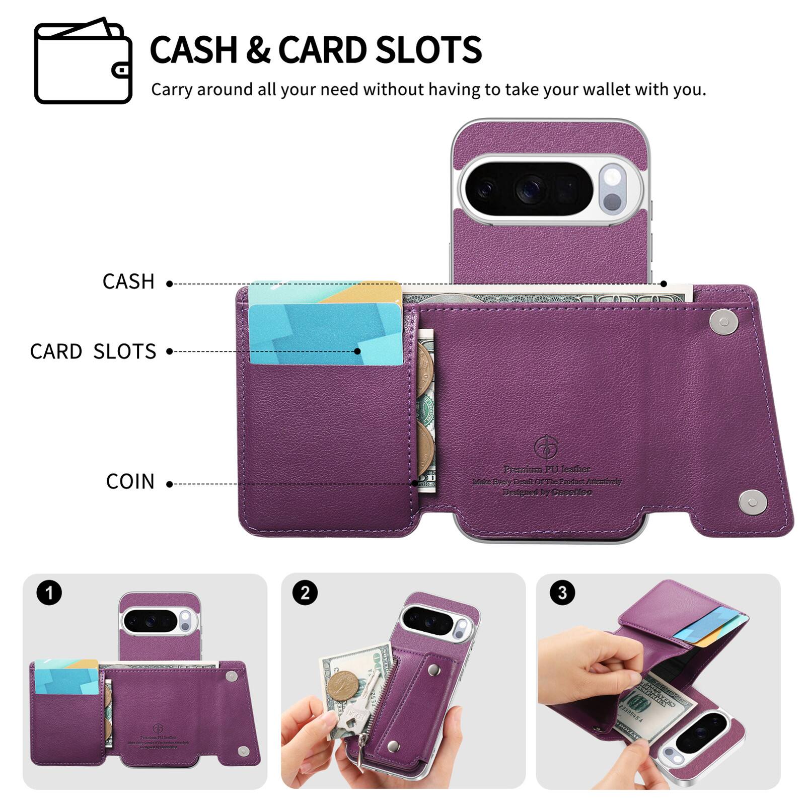 CASH & CARD SLOTS  
Carry around all your need without having to take your wallet with you.

CASH  
CARD SLOTS  
COIN  

Premium PU leather, Melce Awenby Designed Capolica

1  
2  
3  

TERMINAL - 2339945 ShotLex
