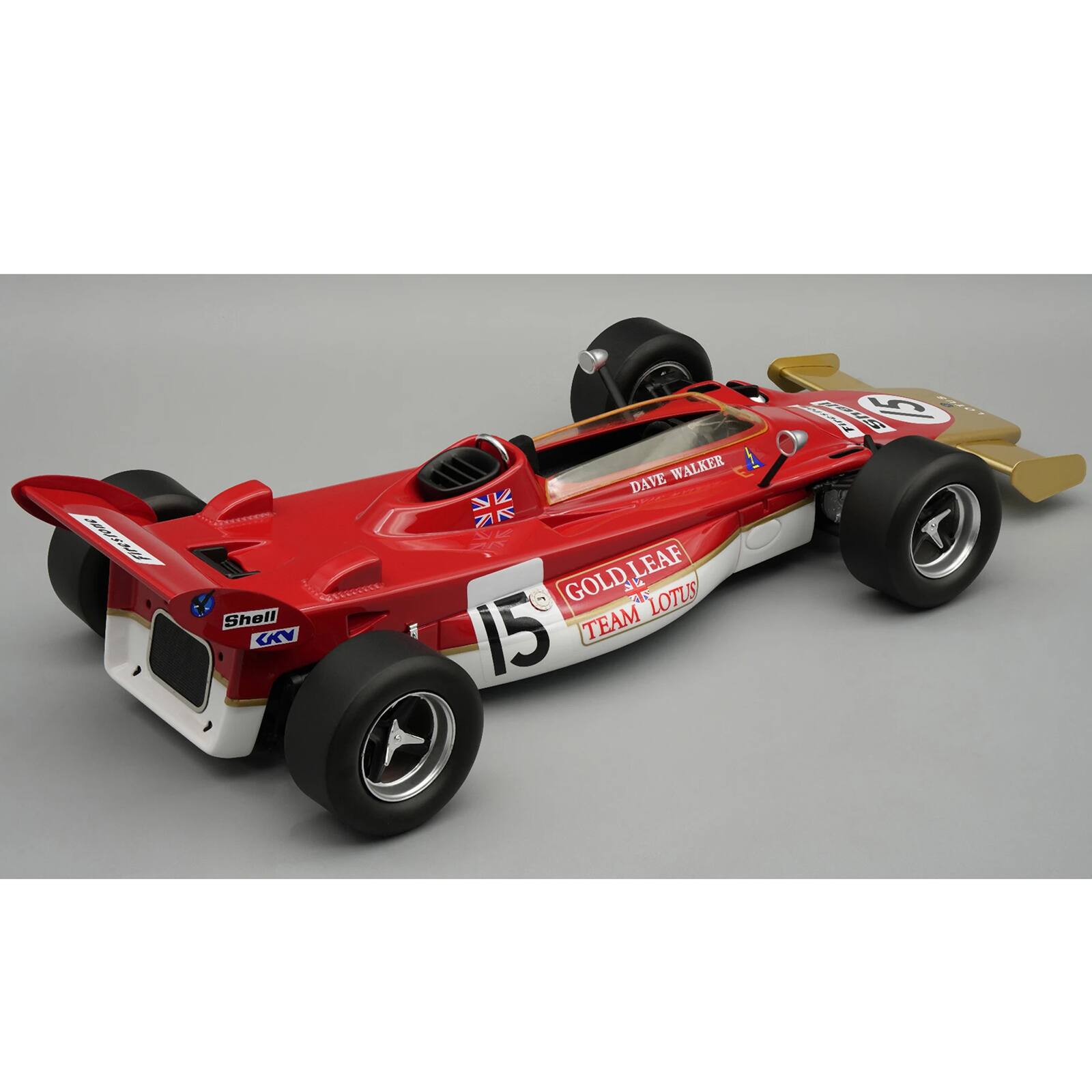 Firestone  
Shell CKV  
DAVE WALKER KIZ AR GOLD LEAF LOTUS 15 TEAM  
Shell SI