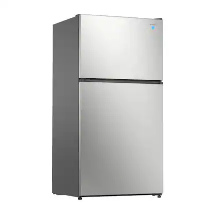 Front. Avanti - MaxxSpace Garage-Ready 24 cu. ft. Refrigerator - Stainless Steel.
