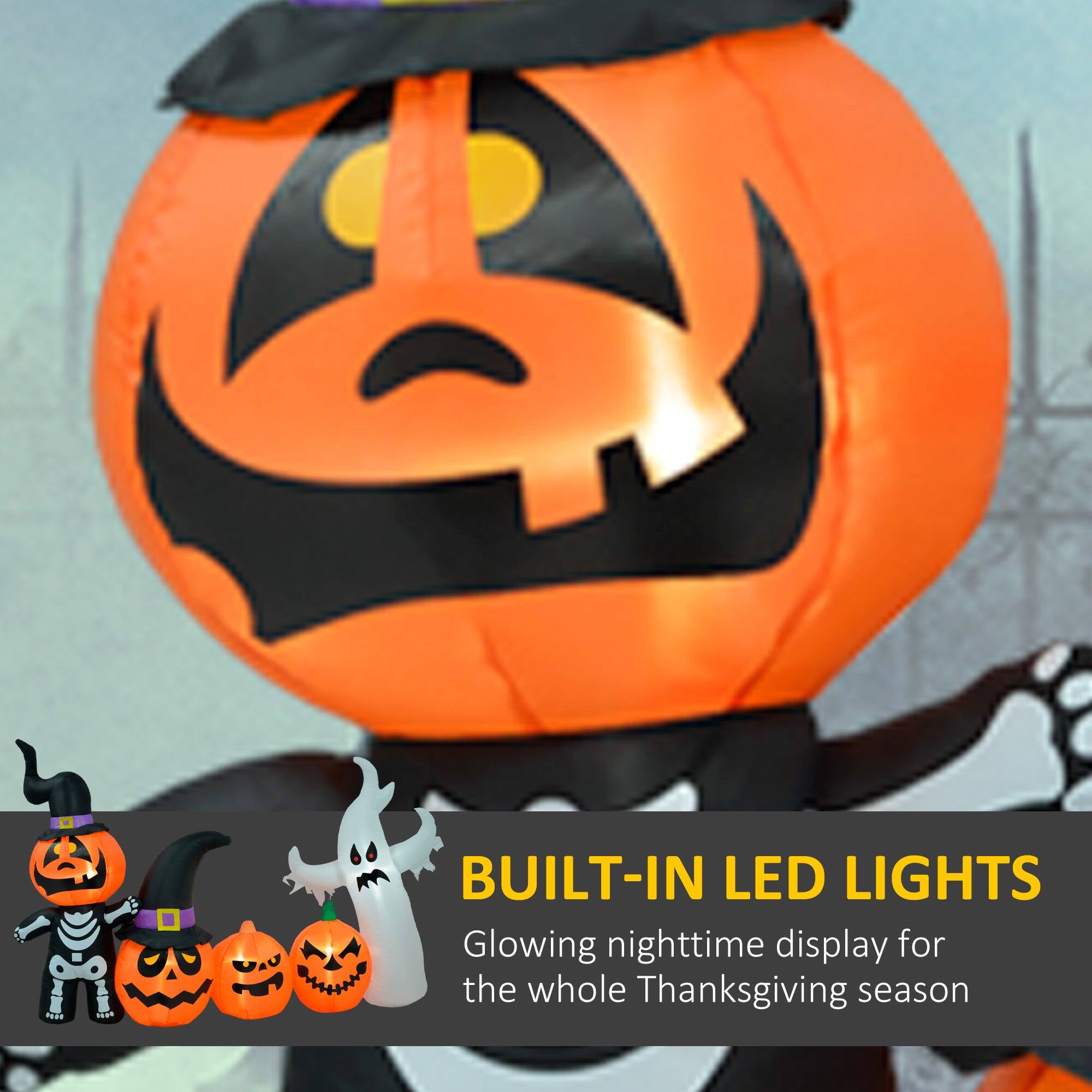 BUILT-IN LED LIGHTS  
Glowing nighttime display for the whole Thanksgiving season