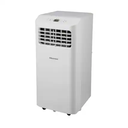 Front. Hisense - Portable Air Conditioner 5000-BTU DOE (115-Volt) Vented - White.